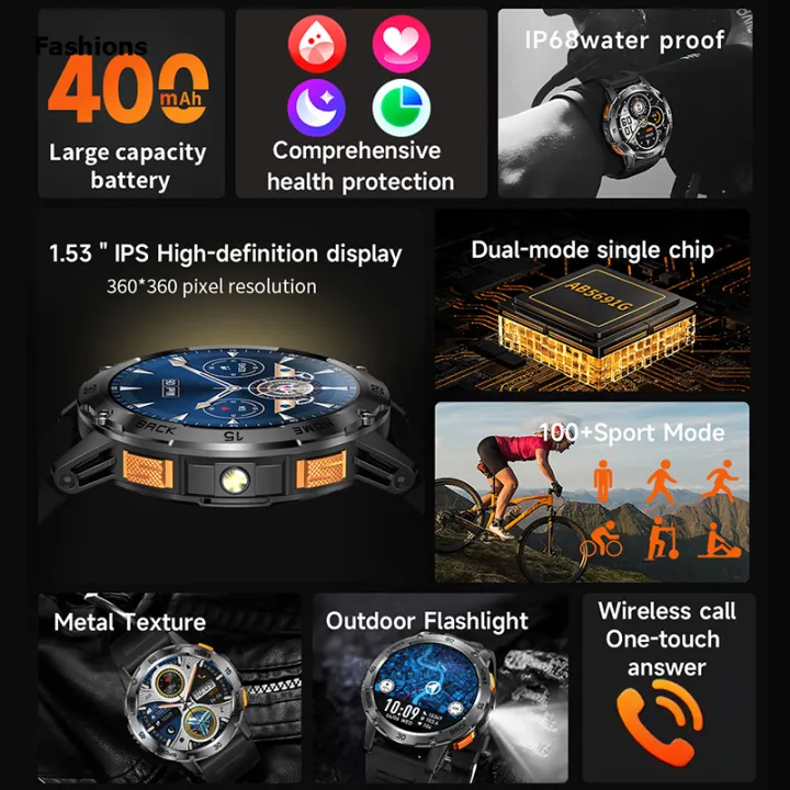 Fashions%205ATM%20LED%20Flashlight%20Smart%20Watch%20Men%20100+%20Sports%20Modes%20Health%20Monitor%20New%20style%20Man%20Watches%20Bluetooth%20Call%20Men%20Smartwatches%20For%20Android%20ios%20-%20Image%203