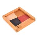 Puzzle Wooden Toy Intelligence Development Children Tangram 5 Pieces Jigsaw Puzzles Toy. 
