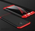 Samsung S6 Edge 360 Degree GKK Phone Back Cover - Black & Red. 