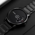 SKMEI 1260 Fashion Quartz Waterproof Creative Stainless Steel Business Watch For Men 1260 Replica Black. 