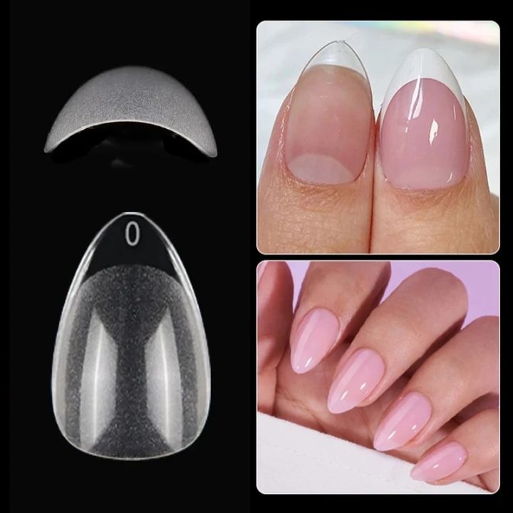 120pcs Short Medium Long Almond Full Cover Sculpted Soft Gel Nail Tips Press on Acrylic Nail Art Manicures Accessories Tool