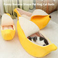 Banana Cat Bed House Funny Cute Cozy Cat Mat Beds Warm Durable Portable Pet Basket Kennel Dog Cushion Cat Supplies Multicolor. 