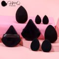 Triangle Velvet Powder Puff Pizza Flours Mini Finger Puff Face Makeup Sponge Cosmetic Set Beauty Egg Washable Makeup Tools.