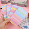 50Sheets To Do List Sticky Notes Multicolors Lined Sticky Notes Portable Sticky Notes Memo Pad Notepad kawaii stationery. 