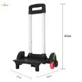 6 Wheels Luggage Cart with Wheels for Outdoor Backpack. 