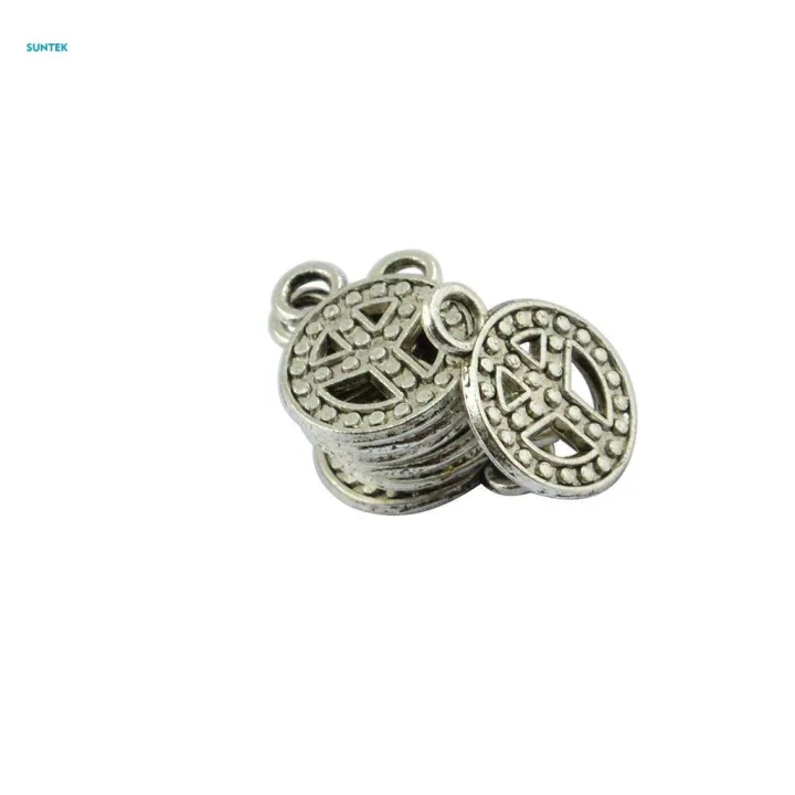 2x50%20Pieces%20Antique%20Peace%20Sign%20Symbol%20Jewelry%20Making%20Charms%20Pendants%20-%20Image%206