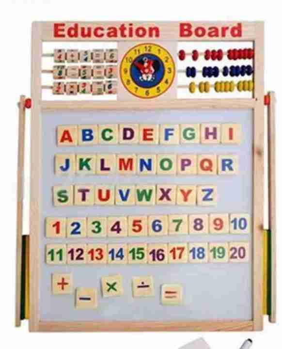 Educational%20Learning%20Board%20Multipurpose%20Double-Sided%20Magnetic%20Wooden%20Writing%20Board%20-%20Image%204