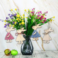 Wooden Bunny Pendant Decor DIY Hanging Craft Cute Bunny Easter Ornament Party Supplies. 