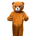 Best surprising Birthday gifts Small head Teddy bear dress Costume full set Halloween Mascot Mr Teddy Bear Funny Cartoon Costume Cosplay Performance Costume funny Dress doll.