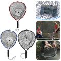Silicone Fishing Landing Net Fishing Net Tools EVA Handle Floating Fishing Net Lightweight Aluminum Alloy Pole for Kayak Fishing. 