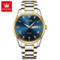 "Olevs 5563 Stainless Steel Analog Wrist Watch For Men. 