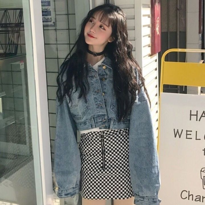 Women's%20Denim%20Jacket2022Early%20Autumn%20New%20Korean%20Style%20Loose%20Batwing%20Sleeve%20Short%20Hong%20Kong%20Style%20Top%20Short%20Coat%20-%20Image%206