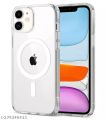 For iPhone 11 Magsafe Magnetic Wireless Charging Case Clear Shockproof Soft Silicone Protect Back Cover.