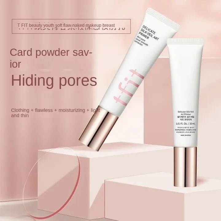 Korea%20TFIT%20Makeup%20Base%20Face%20Primer%203-color%20Concealer%20Palette%20Invisible%20Pore%20Light%20Oil-Free%20skin%20cover%20smooth%20Foundation%20Cosmetic%20-%20Image%203