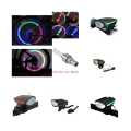 Waterproof Rechargeable 2 In 1 Bicycle Light and Horn With 2 Piece Nozzle Light Free.