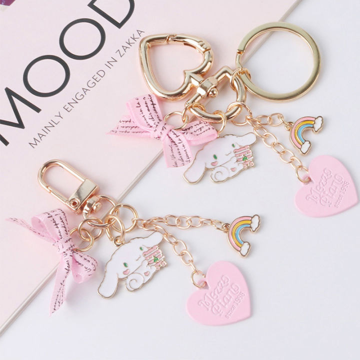 Cute%20Girls'%20Keychains%20Car%20Keys%20Key%20Chains%20Bag%20Decor%20Pink%20Rosette%20Rainbow%20Pendant%20MJD%20-%20Image%206