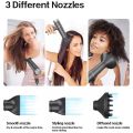 Brushless Professional Hair Dryer 1200W Blue Light Negative Ion Hot and Cold Air Powerful Strong Winds 3 Gears Low Noise Blower. 
