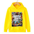 spring and autumn children's gta5 printed Hoodie Sweatshirt children's 4-14-year-old game sports Hoodie.