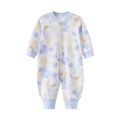 Baby's Four Seasons pure cotton long sleeved jumpsuit, crawling suit for newborns, baby clothes, spring and autumn styles, antibacterial. 