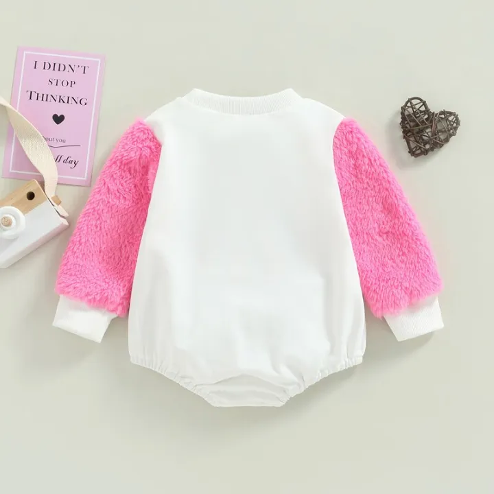 Fashion%20Newborn%20Baby%20Girls%20Valentine's%20Day%20Rompers%200-18M%20Letter%20Print%20Patchwork%20Fur%20Long%20Sleeve%20O-neck%20Sweatshirts%20Jumpsuits%20-%20Image%202
