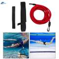 Premium Swim Training Belts Bungee , Stationary Swimming Belt for Adults Kids Children Swim Red 10mm.