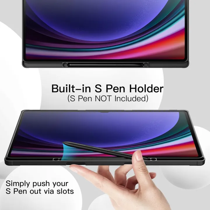 Robustrion%20Cover%20for%20Samsung%20Tab%20S10%20Ultra%20Cover%20Case/Tab%20S9%20Ultra%20Cover%20Case/Tab%20S8%20Ultra%20Flip%20Stand%20Case%20Cover%20with%20S-Pen%20Holder%20for%20Samsung%20Galaxy%20Tab%20S10%20/Tab%20S9%20/%20S8%20Ultra%20Tablet%20Cover%2014.6%20inch%20%5BSupports%20Auto%20Sleep%20Wake%5D-Black/Navy%20Blue%20-%20Image%205