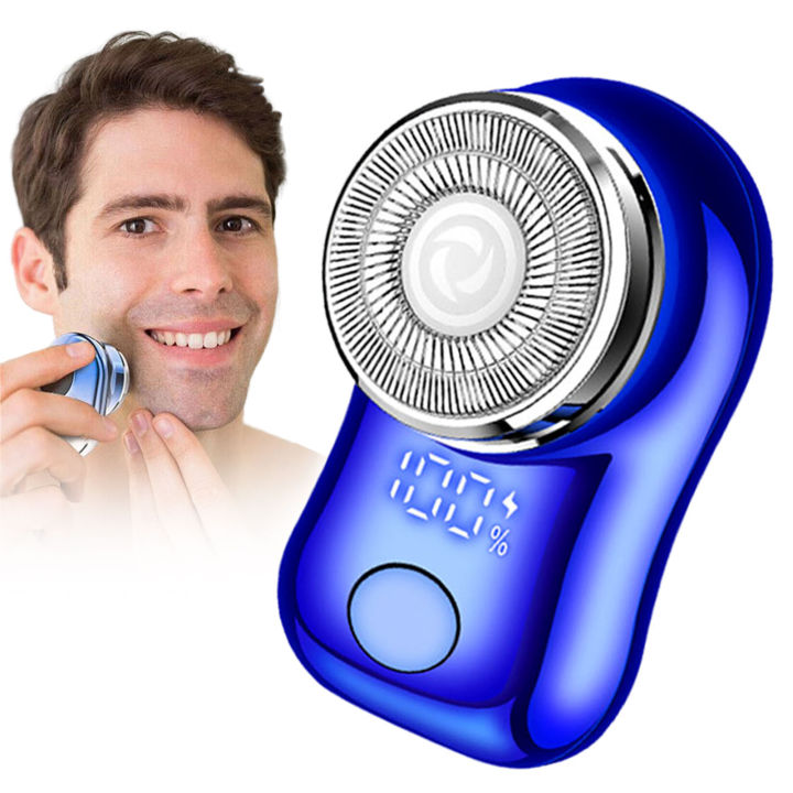 Portable Mini Electric Razor Waterproof USB Charging Pocket Size Electric Shaver n Teen Boys Face Beards