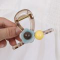Fashion Simple Woman Acrylic Flowers Color Blocking Design Hair Claw Clips Girl Sweet Fresh Shark Clips Jelly Color Hairpins Hair Accessoires.