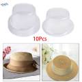 10Pcs Top Hat Rack Inner Support Wide Brim Hat stands for Store Home. 