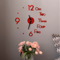 3D Mirror Wall Clock Modern Design Creative Acrylic Quartz Wall Clocks Stickers Podazz. 
