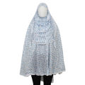 100% cotton modana fabric namaj hijab with niqab for muslim womens white color. 