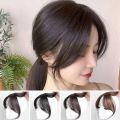 Eight Character Bangs Wig Air Bangs Hairline Natural Forehead Invisible Simulation Bangs Wig Piece Bangs Extension False Tassels. 