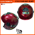 STM Baby Bike Helmet for Kids (3–12 Years) – Boys & Girls Safety Cycling Helmet – Red.