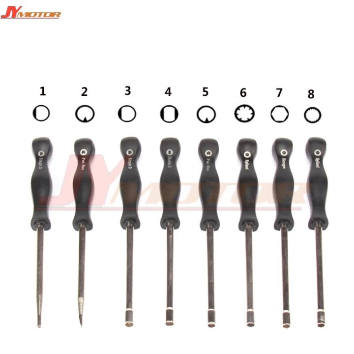 2 Carburetor Adjustment Tool Pac Man/Small Pac Man/Single D/Small Single D/Double D/Hexagon/7 Teeth /21 Splined Screwdriver