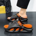 Sandal Slippers Men's Summer Outdoor Outdoor Non-Slip Dual-Use Driving Sports Leisure Platform Beach Shoes. 