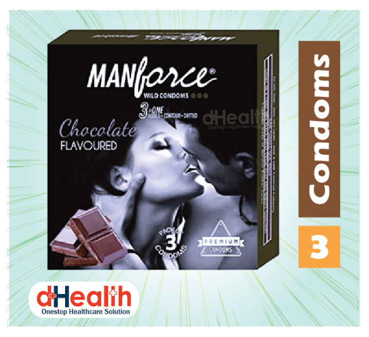 Manforce Chocolate Condom Single pack (3x1=3 pcs)