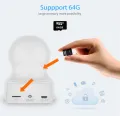 NIP-23AI Smart Wireless Indoor PTZ Camera WiFi Series US Standard Workes with Alexa Echo and google home effect and easy to use. 