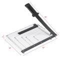 A4 Size Paper Cutter with Steel Base - White. 