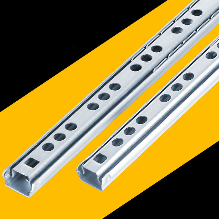 2Pcs 8-16 Ball Bearing Drawer Slides Furniture Slide Steel Ball Bearing Slides Keyboard Cabinet Cupboard Drawer Runners