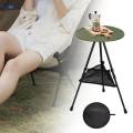 Foldable Picnic Table Tea Coffee Table Portable BBQ Yard Outdoor Round Table. 