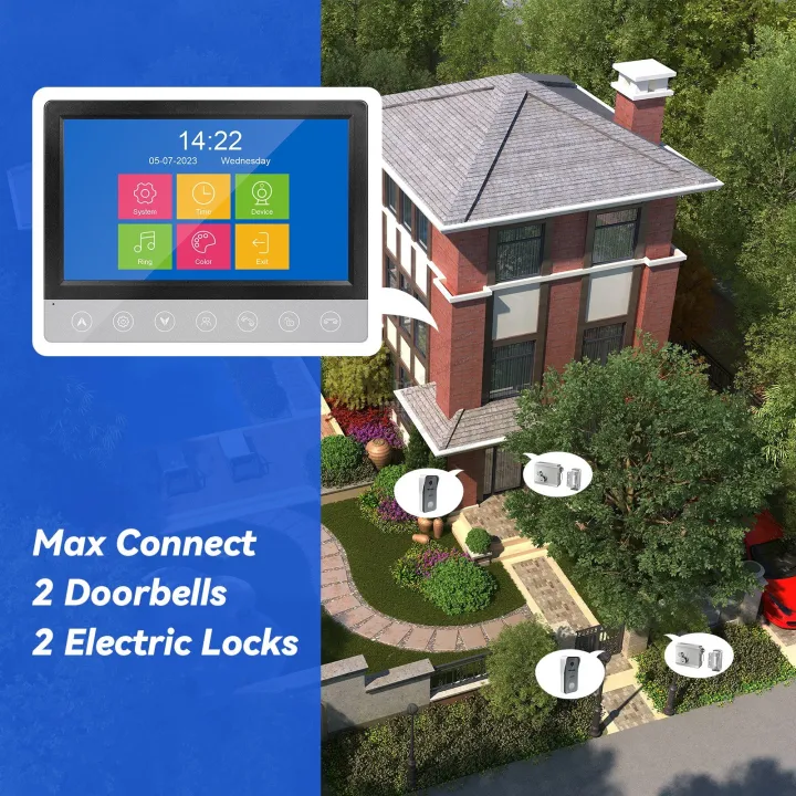 Wired%20Video%20Intercom%20System%207-inch%20Video%20Doorbell%20Phone%20System%20Video%20Intercom%20System%20Home%20Security%20Intercom%20-%20grey%20-%20Image%208