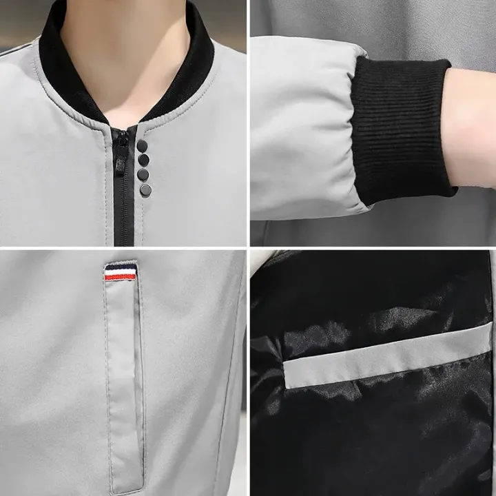 Spring%20and%20Autumn%20New%20Men's%20Jacket%20Coat%20Simple%20Solid%20Baseball%20Neck%20Zipper%20Windbreaker%20Coat%20Cycling%20Coat%20-%20Image%206