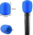 Blue Windscreen Microphone Foam Cover - Improve Your Audio Recording - A Simple Solution for Clear Sound. 