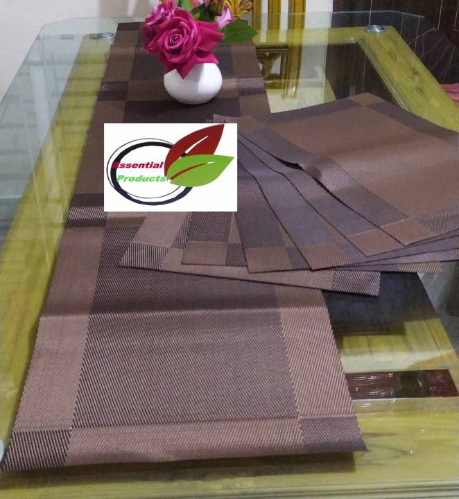Dining%20Table%20Runner%20With%206%20Pieces%20Mat%20-%20Elegant%20Table%20Runner%20Set%20For%20Your%20Dining%20Table%20-%20Image%204