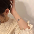 Ladies Fashion Elegant Opal Space Bracelet Exquisite Cute Zircon Starlight Bangles Bracelet Party Jewelry Gifts For Women Girs WANNA. 