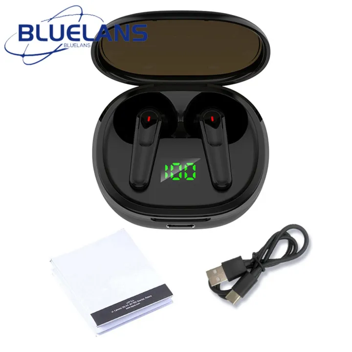 Fast Transmission Headphone Wireless Earbuds with Touch Control Digital Display Waterproof Bluetooth Earphones for Stereo Sound Compatible with Wireless Charging Case