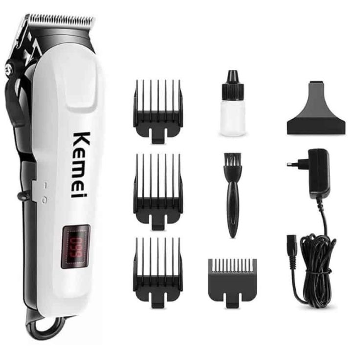 Kemai%20KM-809A%20Digital%20Electric%20Rechargeable%20Professional%20Hair%20Clipper%20Trimmer%20-%20Image%205