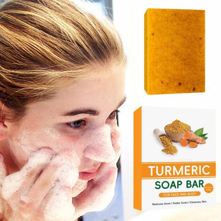 Lemon%20Turmeric%20Kojic%20Acid%20Soap%20Bar%20Turmeric%20Face%20And%20Removal%20Acne%20Oil%20Skin%20Body%20Care%20Soap%20Soap%20Body%20Whitening%20100g%20Care%20Con%20C5a4%20-%20Image%203