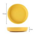 100%Food Safe Approve Silicone Children's Tableware Fashionable Round Food Plates Waterproof Training Bowl Baby Accessories. 