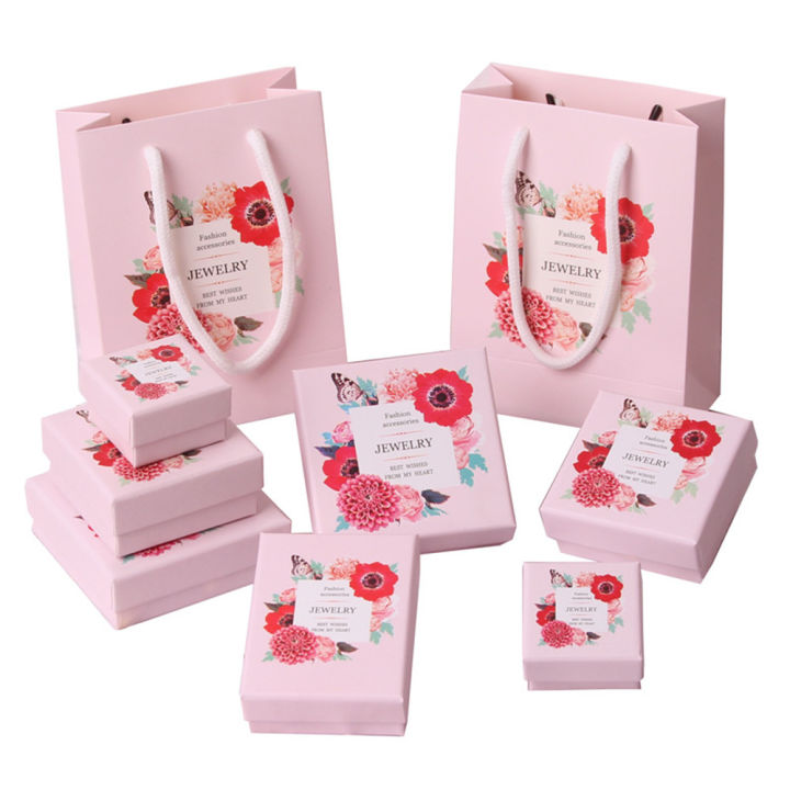Handcrafted Flower jewelry box Delicate flower design Decorative Velvet-lined Jewelry packaging box Portable jewelry storage Multi-tier jewelry organizer Ring earring pendant necklace bracelet storage